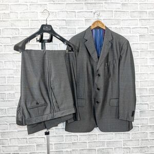 ETRO Milano Men's 3 Button Wool Silk Suit n pant in gray size 56